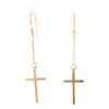 MIZUKI 14K Cross Chain Earring goldUsed