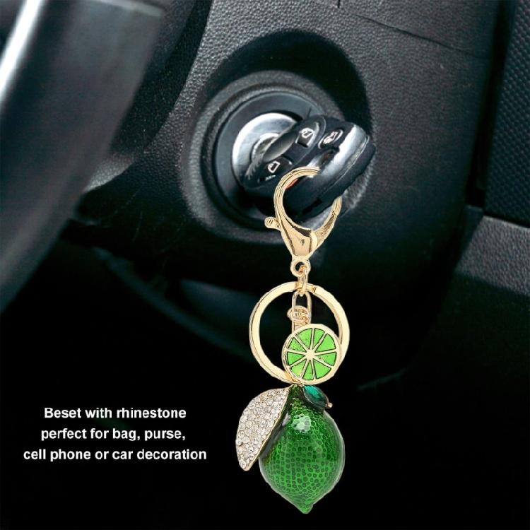 Adorable Porte-clés Pendentif Citron Style Coréen Accessoire Portable pour Personnaliser Styles Sacs et Clés Ornement