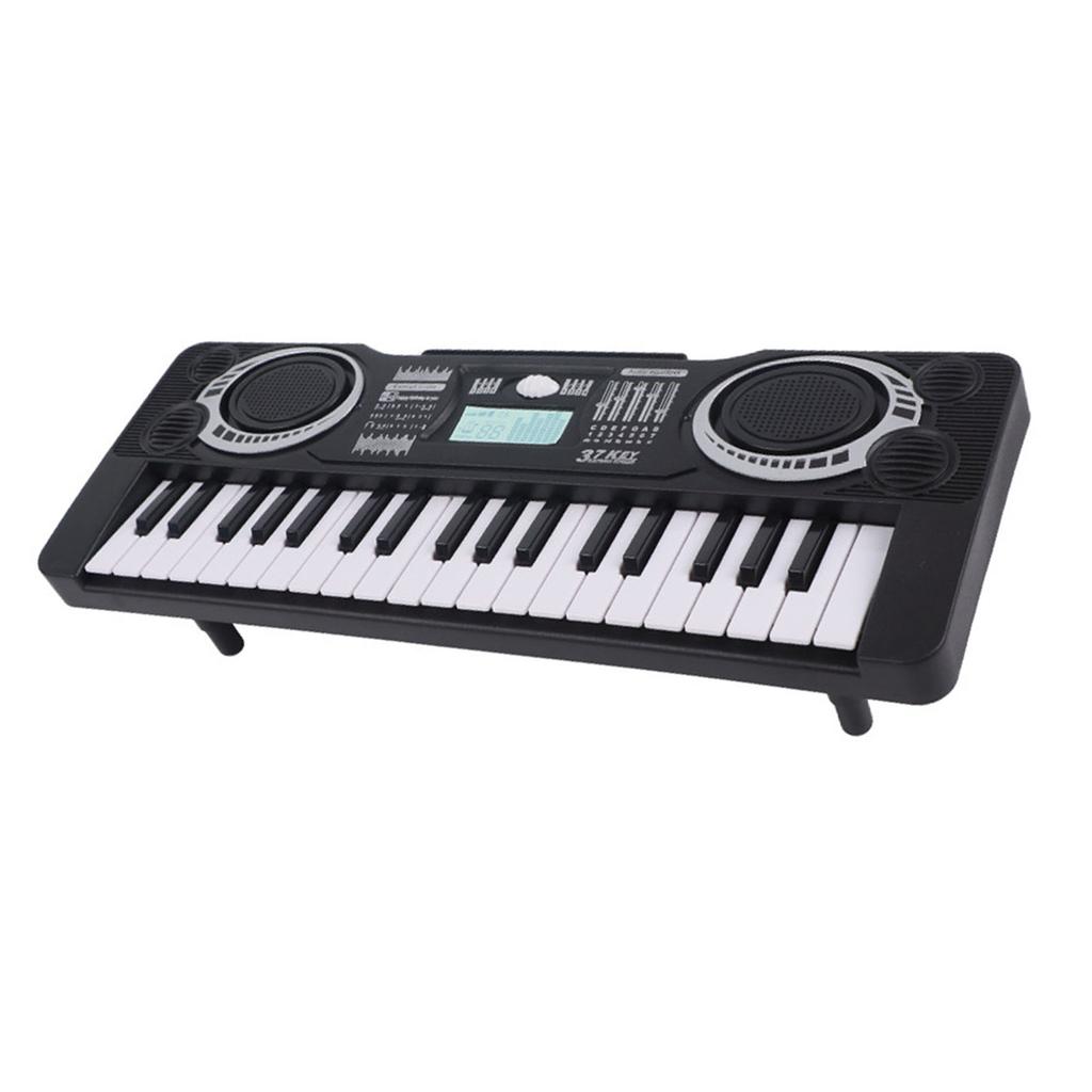 Kids Keyboard Piano 37 Key Portable Educational Musical Instrument Toy Electronic Digital Piano for Children Black