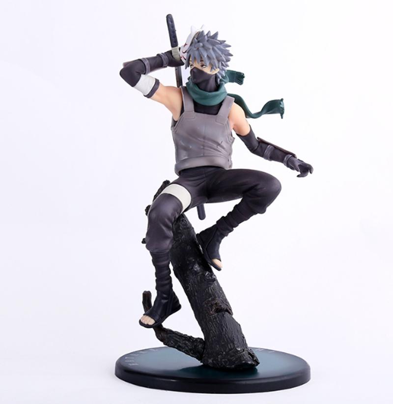 23CM Anime Naruto Hatake Kakashi Statue PVC Action Figure Naruto Shippuden Kakashi Figurine Collectible Model Toy No box