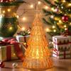 1pcs Christmas Decoration Ornaments Mini Luminous Crystal Christmas Tree High-end Desktop Ornaments Christmas Gift Lights