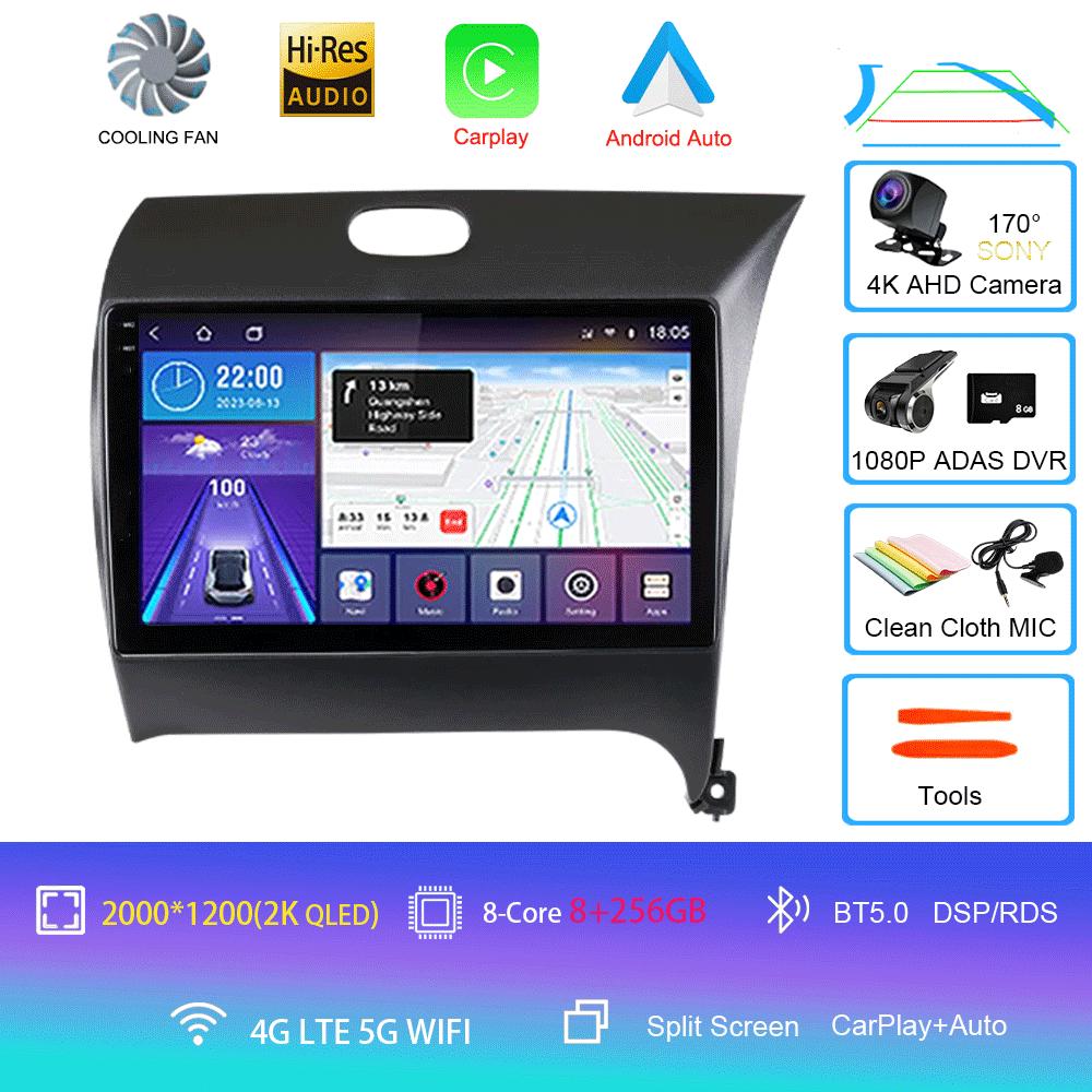 Android14 Carplay Auto Dla KIA K3 CERATO FORTE 3 YD Tuner 2013 2014 2015 2016 2017 Multimedia Samochodowe Radio Odtwarzacz Wideo WIFI+4G DSP