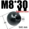 Bakelite Handle Plastic Round Ball Lever with Red Copper Core and Black Iron Core, M4-M16