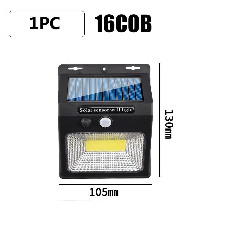 30/96/112LED Solar Light Outdoor Solar Wall Lamp Human Body Sensor 3 Modes Waterproof Garden Decor Street Light Sunlight Powered