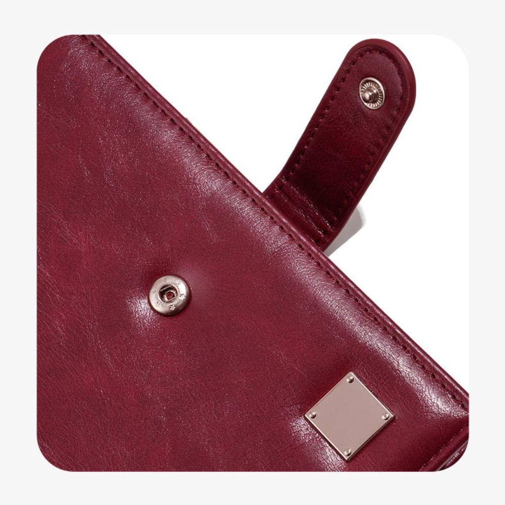 Purse PU Passport Bag Card Holder Storage Card Bag Portable Passport Clip  Men