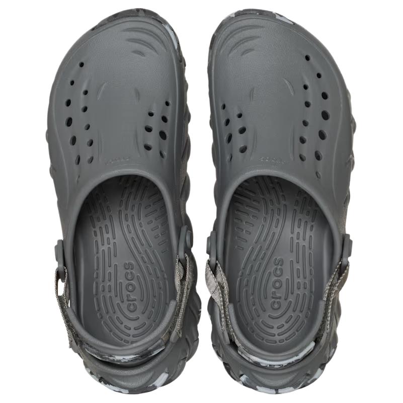 Crocs Echo Comfortable Simple Clogs Unisex Footwear Gray 212095-0IE