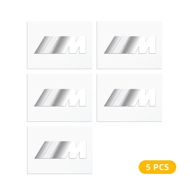 JTCM2 2/5/10pcs 3D Metal Car Emblem Sticker Decor Badge Decal Interior For Bmw E46 E39 E90 E60 E30 F10 F11 F20 F30 G20 G30 X1 X3 X5 Z4