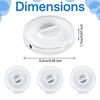 3-1pcs Portable Charger Cord Holder Round Storage Cable Winder Retractable Cable Management Flexible USB Wire Cord Reel