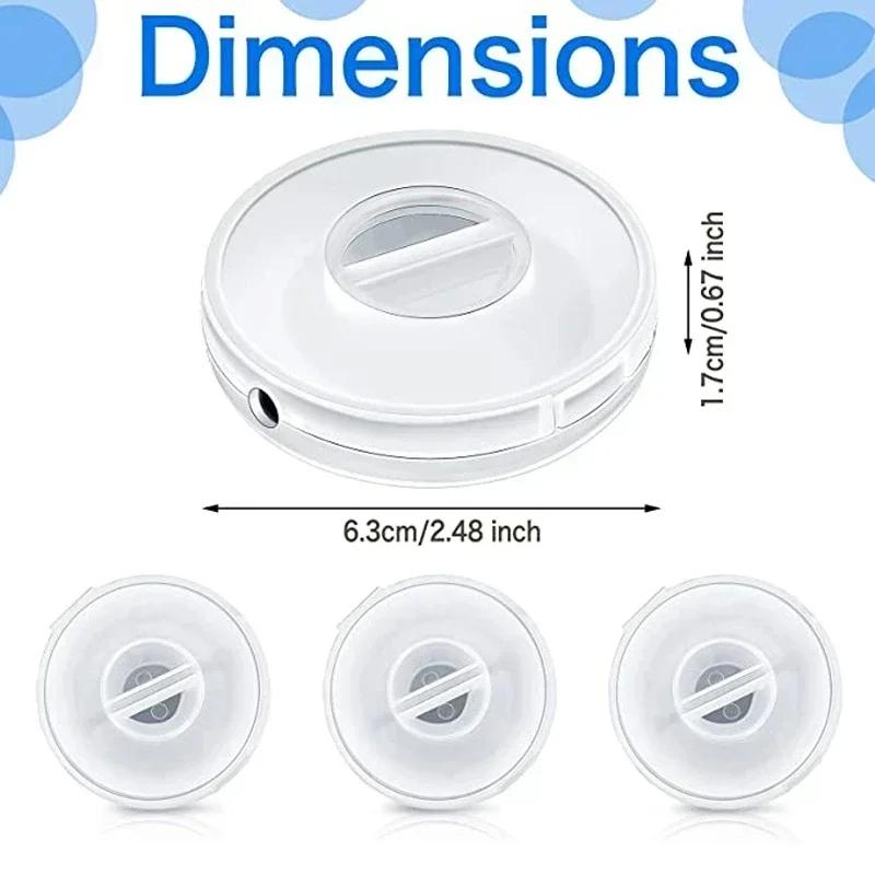 3-1pcs Portable Charger Cord Holder Round Storage Cable Winder Retractable Cable Management Flexible USB Wire Cord Reel