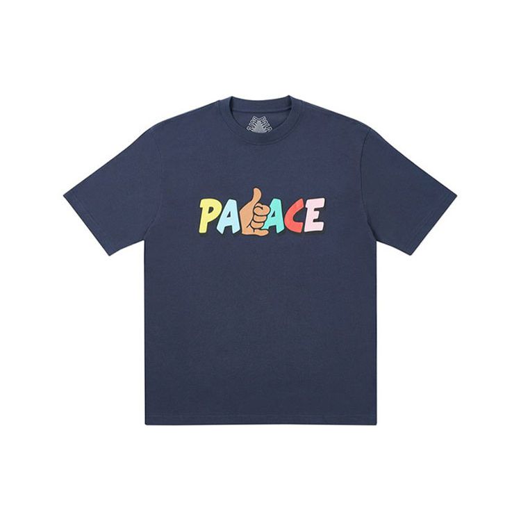 Palace Shitfaced Shaka T-Shirt Navy Unisex Tops Blue P19TS145 S
