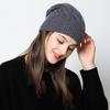 Women's 100% Pure Cashmere Cable Knit Hat - Thick, Warm, and Fashionable for Autumn and Winter