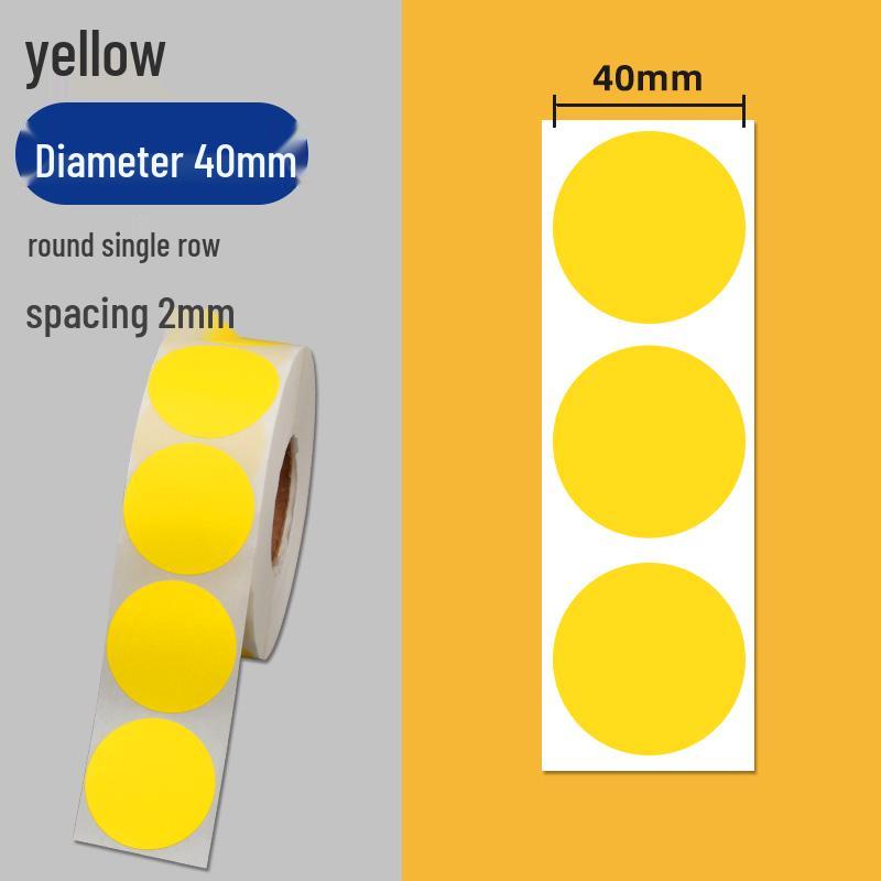 Colorful Self-Adhesive Round Dot Stickers - Writable Small Paper Labels