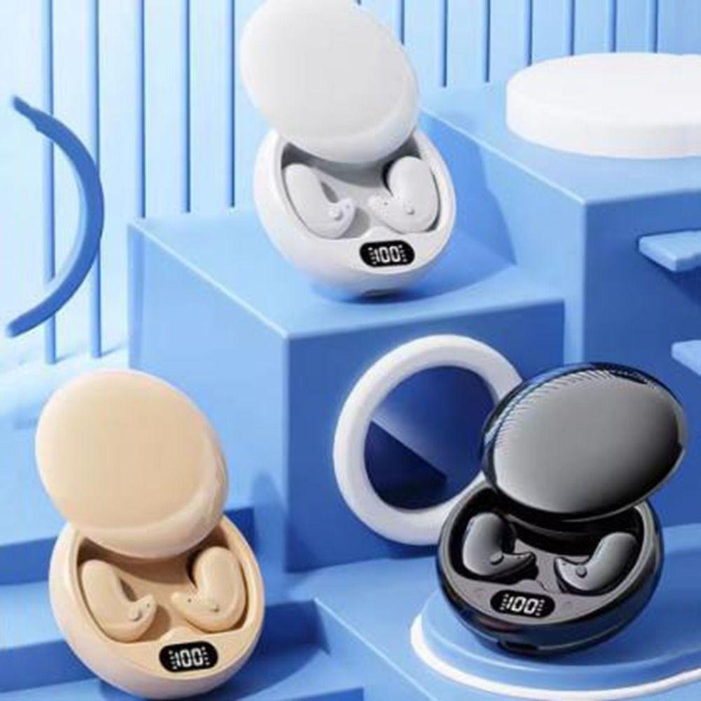 Noise Reduction Wireless Headphones LED Display Deep Sleep Earbuds Music Headset for Sleeping