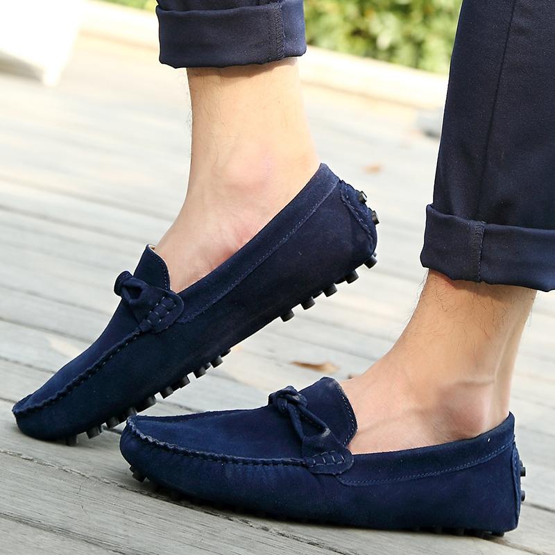 Men Loafers Casual Shoes Boat Shoes Suede Leather Shoes Men New Fashion Driving Shoes Leisure Walking Casual Moccasins Male Shoe