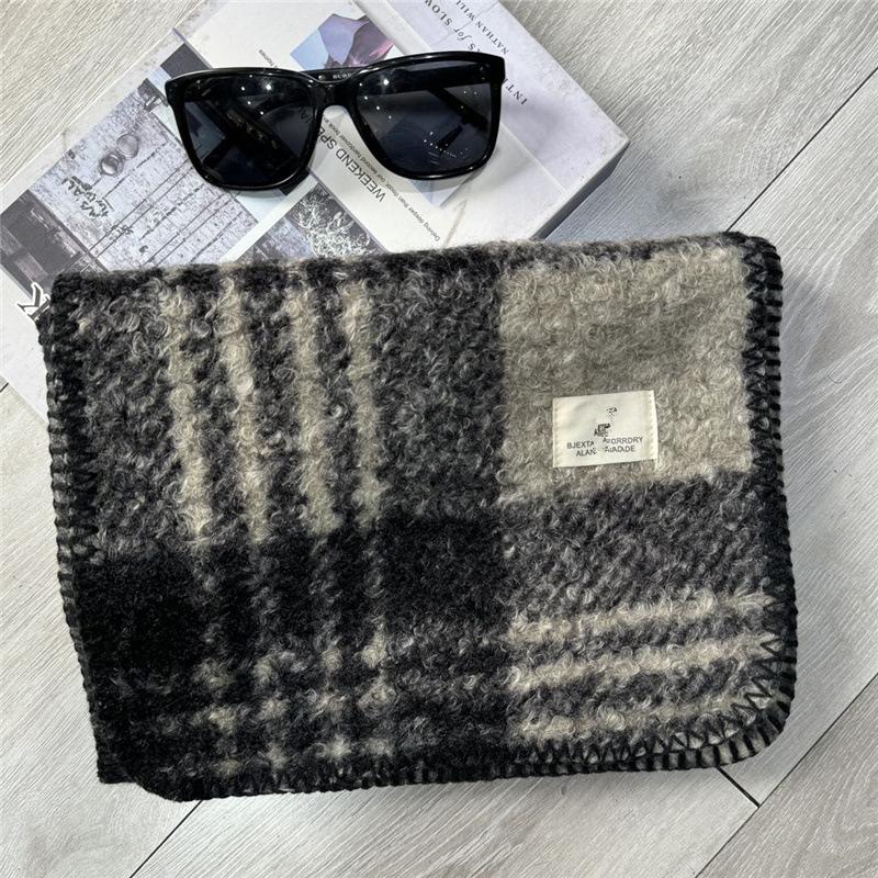 Korean Style All Match Scarf New Circle Wool Warm Shawl Women's Imitation Cashmere Autumn and Winter High End Scarf