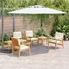 Garden Sofa Set 6 Pcs Brown Solid Acacia Wood