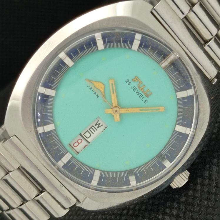 

Б/У МЕХАНИЧЕСКИЕ МУЖСКИЕ ЧАСЫ FUJI AUTO JAPAN @ 6 a314718-1 Sku607-a314718