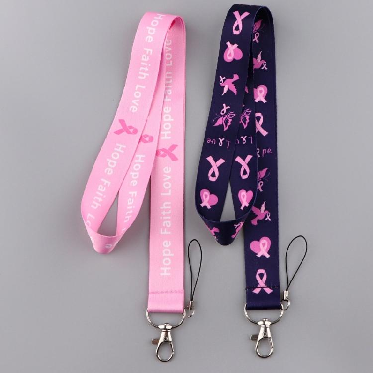 5pcs Empowerment Lanyard Set for Awareness Accessory Key and Phone Holder Strap Keychain Holder for Women Girls