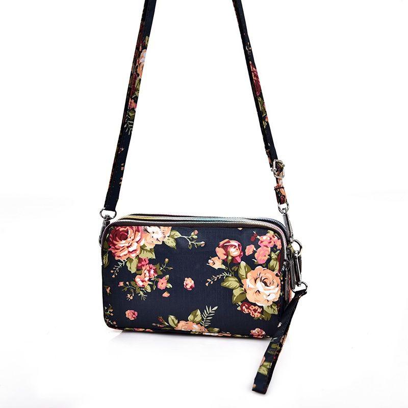 Zipper Long Wallet Mobile Phone Bag Shoulder Bag Crossbody Bag Wrist Bag Plus Large Coin Purse