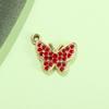  Breloque Pendentif Papillon Strass Coloré pour Bijoux, Charme pour Bracelets, Chevillères et Colliers DIY