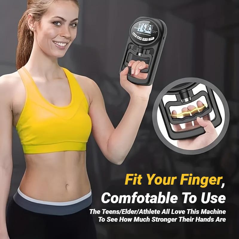 Durable And Safe 265Lbs/120Kg Grip Strength Meter For Men And Women Tester Digital Hand Dynamometer Training Usb Lcd Screen
