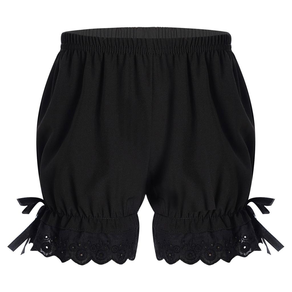 Kids Girls Bloomers Pettipants Elastic Waist Pumpkin Shorts Summer Solid Color Safety Bottoms