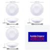 Pure White Ceramic Straw Hat Serving Bowl