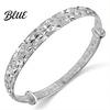 Women Copper Cuff Jewelry Bracelet Adjustable Size Star Pattern Design