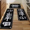 Kitchen Theme Carpet Mat Rug - Food Love Joy Design Home Decoration with Cooking Utensils Pattern Living Room Decoration Home