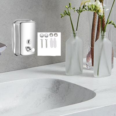 Wandmontierter Seifenspender in Gewerbequalität, Edelstahl-Design für Flüssiggel-Anwendungen