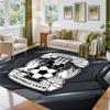 Coventry City Football Design Crystal Velvet Rug Soft Decorative Mat for Bedroom Entrance