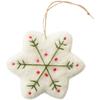 Christmas Tree Ornaments Felt Snowflake Mini Hanging Decorations Soft Wool Felt For Xmas Decor 85 by 80 Cm Lightweight Design