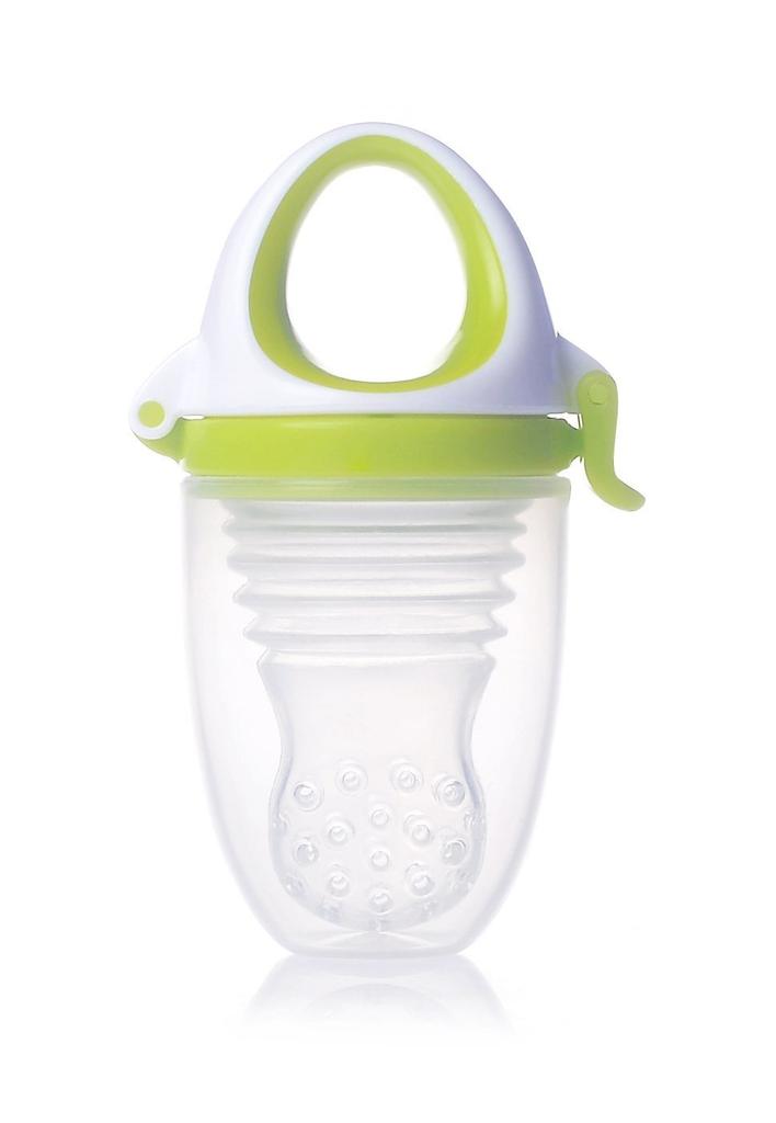 Kidsme Mogfi Plus Squeeze Cup Months and Easy To Eat Even When Your Baby Starts Eating Includes Silicone Pinch Ball + (6 Up) - More! (Lime)
