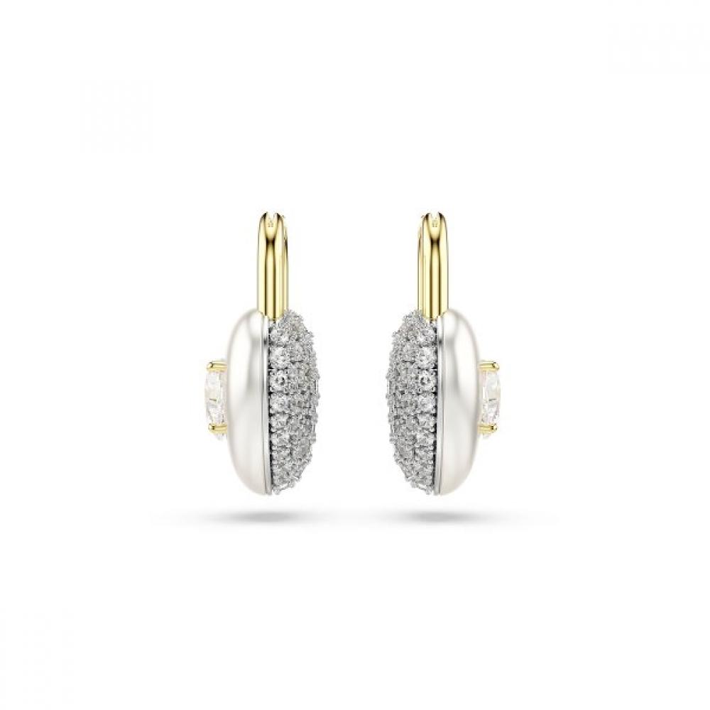 Swarovski Gold Tone Heart Drop Earrings 5737297