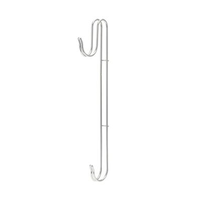 Muji Stainless Steel Double Hook Long Type Approximately Width 1.5 Depth 6.5 Height 25 Cm