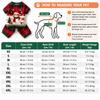 Warm Lining Pet Four Legged Clothes Thickened Cat Vest Cute Dog Christmas Jumpsuit  For 1-22kg