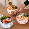 Anti-scalding Ramen Bowl Cartoon Pattern Rice Bowl Household Stainless Steel Children's Bowl  Soup