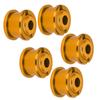 5pcs Single Chainring Bolts Crankset Nuts Aluminum Alloy Chain Wheel Screws for Mountain BikeGold