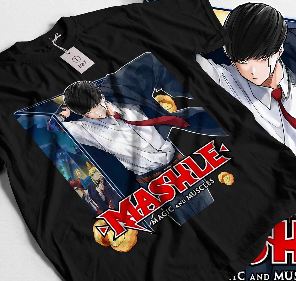 

Mashle T-Shirt Magic and Muscles Mash Cream Puff Kawai Anime Gift Shirt Gift 178 3XL