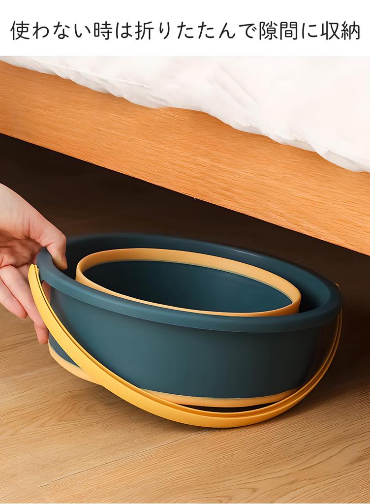 Gorocking Folding Bucket, 5L10L17L, 4 Colors, for Cleaning, Laundry, Car Washing, Footbaths, and Fishing (Yellow, 5L)