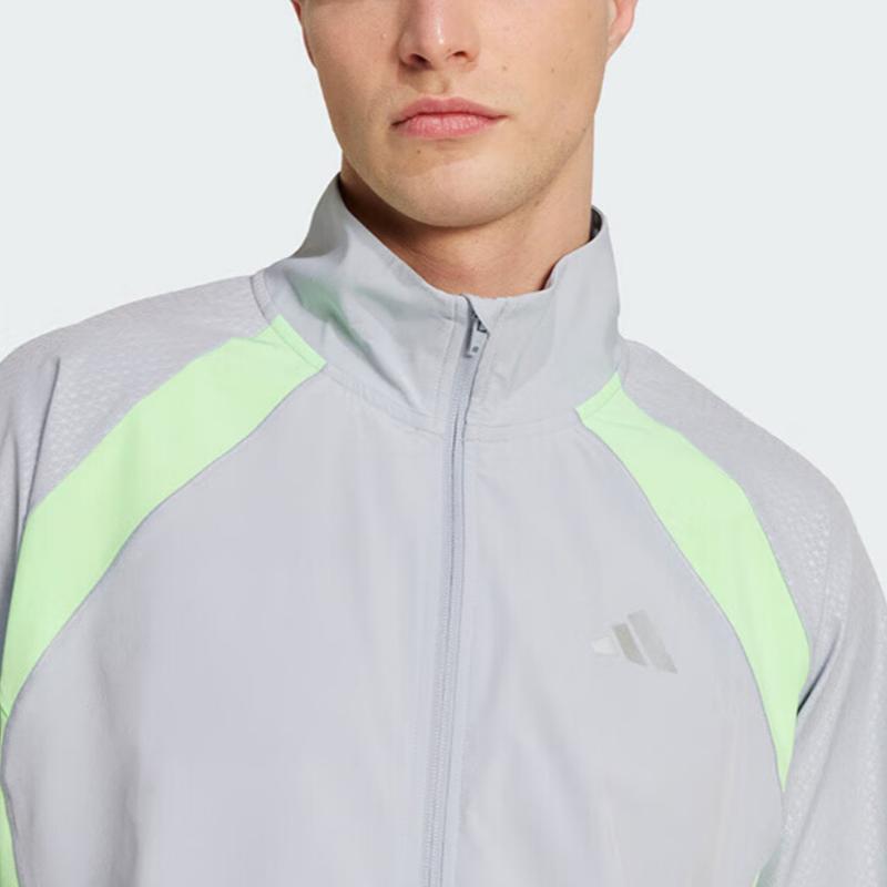 adidas Climacool Teknoloji Giyim Eşofman Üstü Hızlı Kuruyan Dik Yaka Spor Ceket Erkek Ceket JX0042