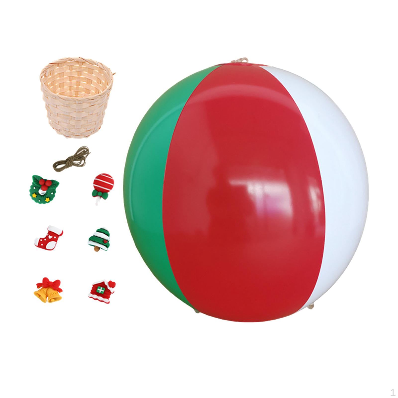 

Air Balloon Basket Christmas Ornaments Bamboo Wall Mounted Accessories for