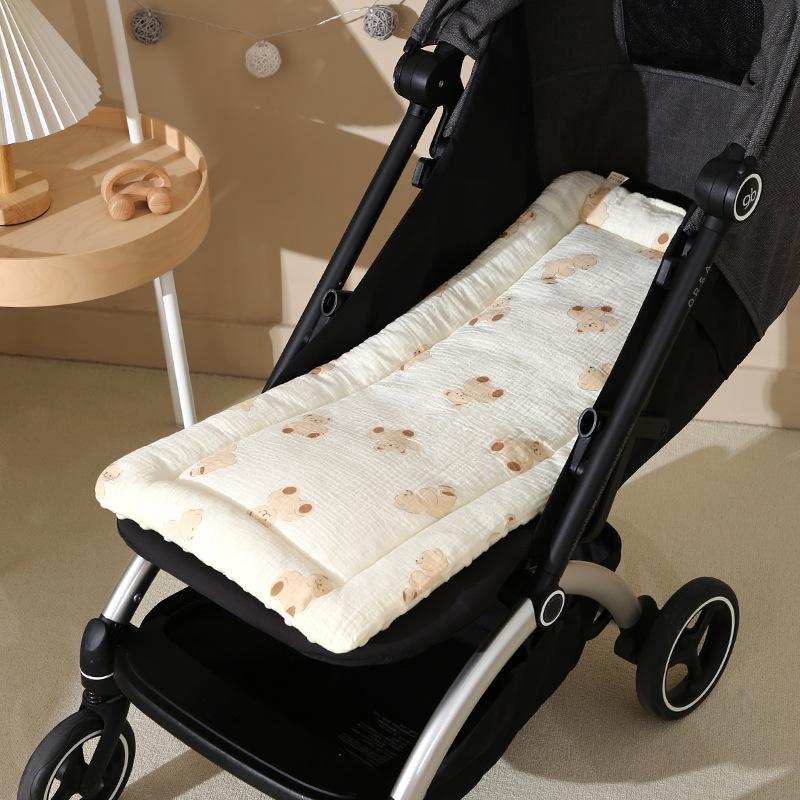 Stroller Mat Thickened Beanie Velvet High Landscape Baby Walking Blanket Soft Children'S Dining Chair Cushion Soft Cushion