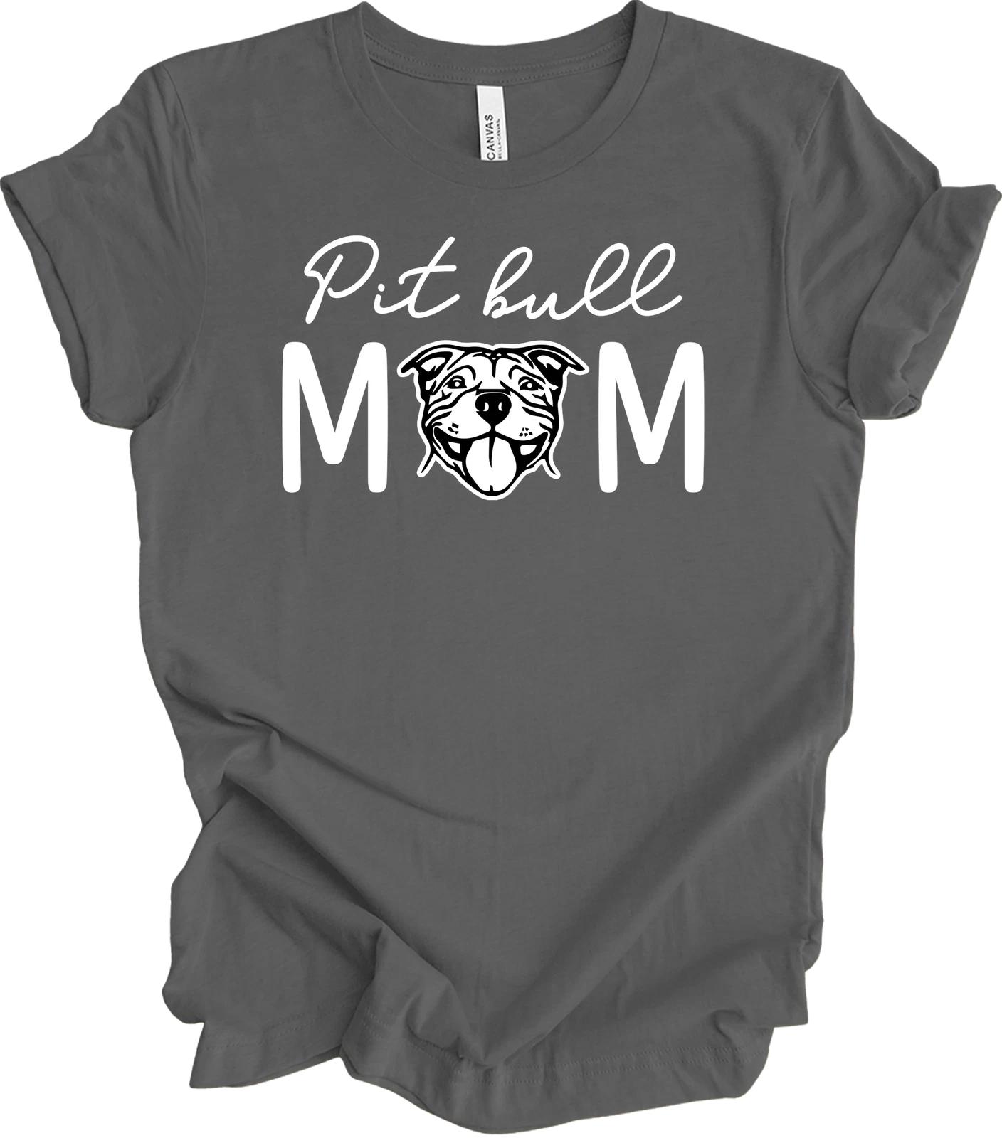 Pitbull Mom T shirt Pit Bull Terrier Dog Mom Fur Mama Gift Pit Mom Dog Owner Tee 3XL