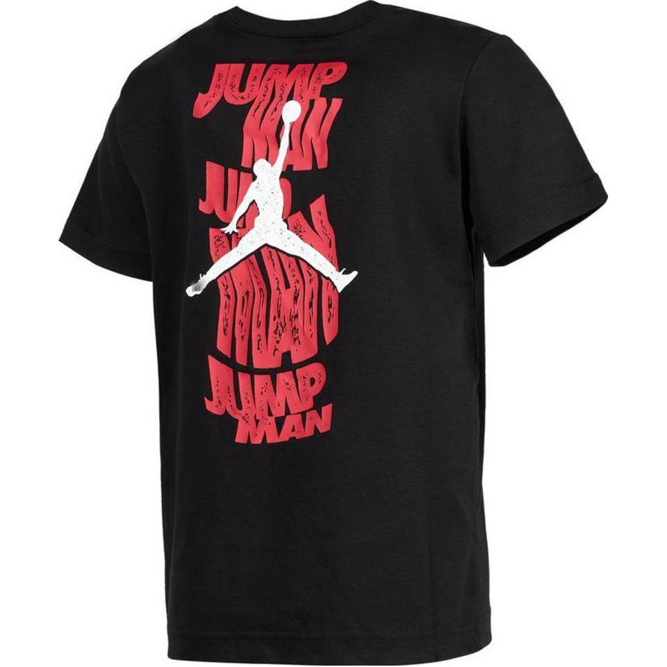 Jordan T-Shirt Soft Comfortable Daily Versatile Short Sleeve Kids tops Black HM4686-010