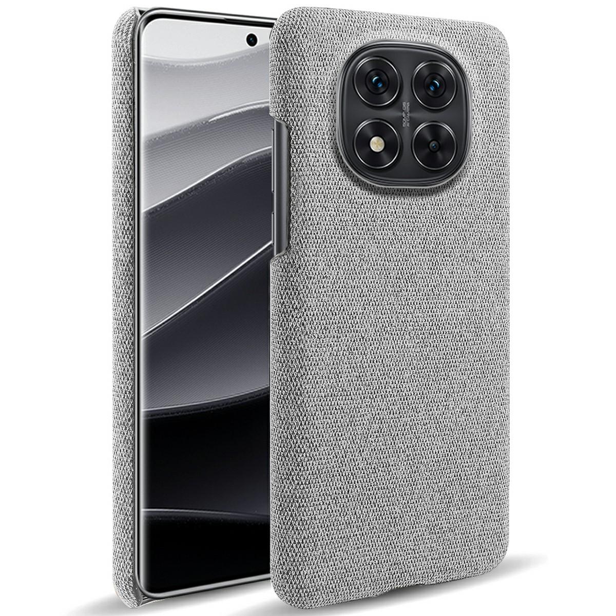 

Для Xiaomi Redmi Note 14 Pro 5G/Poco X7 5G Чохол для телефону Текстура тканини Захисна задня кришка з ПК проти подряпин E