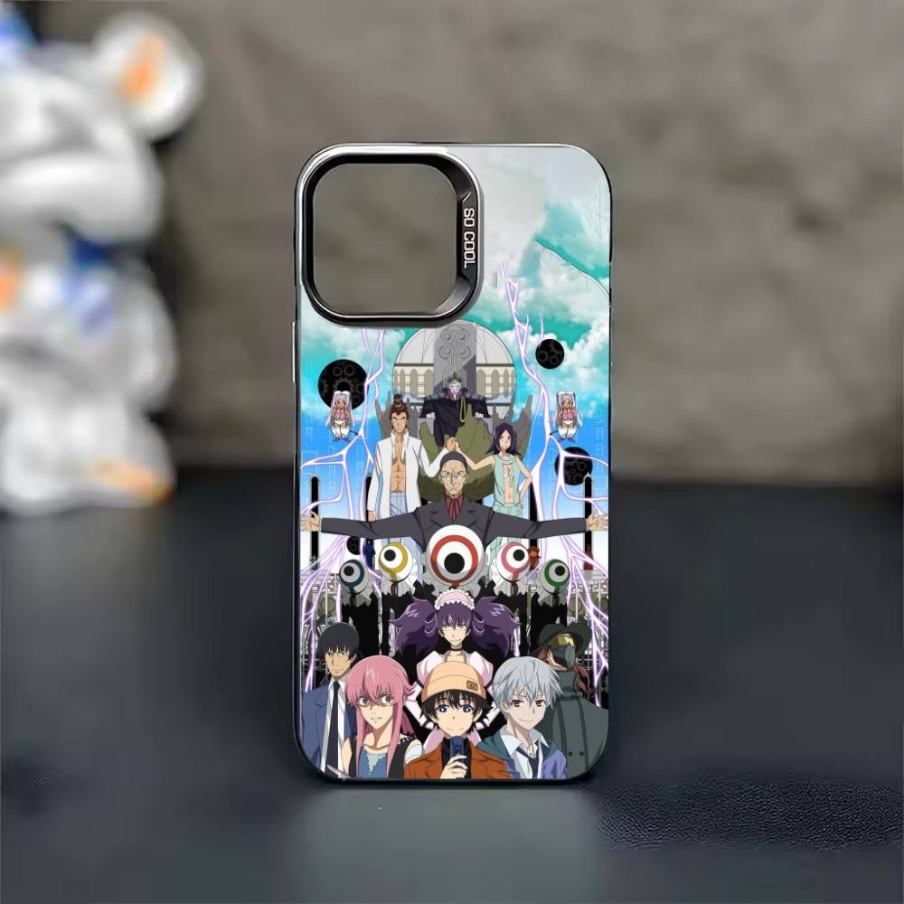 Anime The F-Future Diary Phone Case Color Silver Shell For IPhone 17 16 15 14 13 12 11 Pro Max Plus