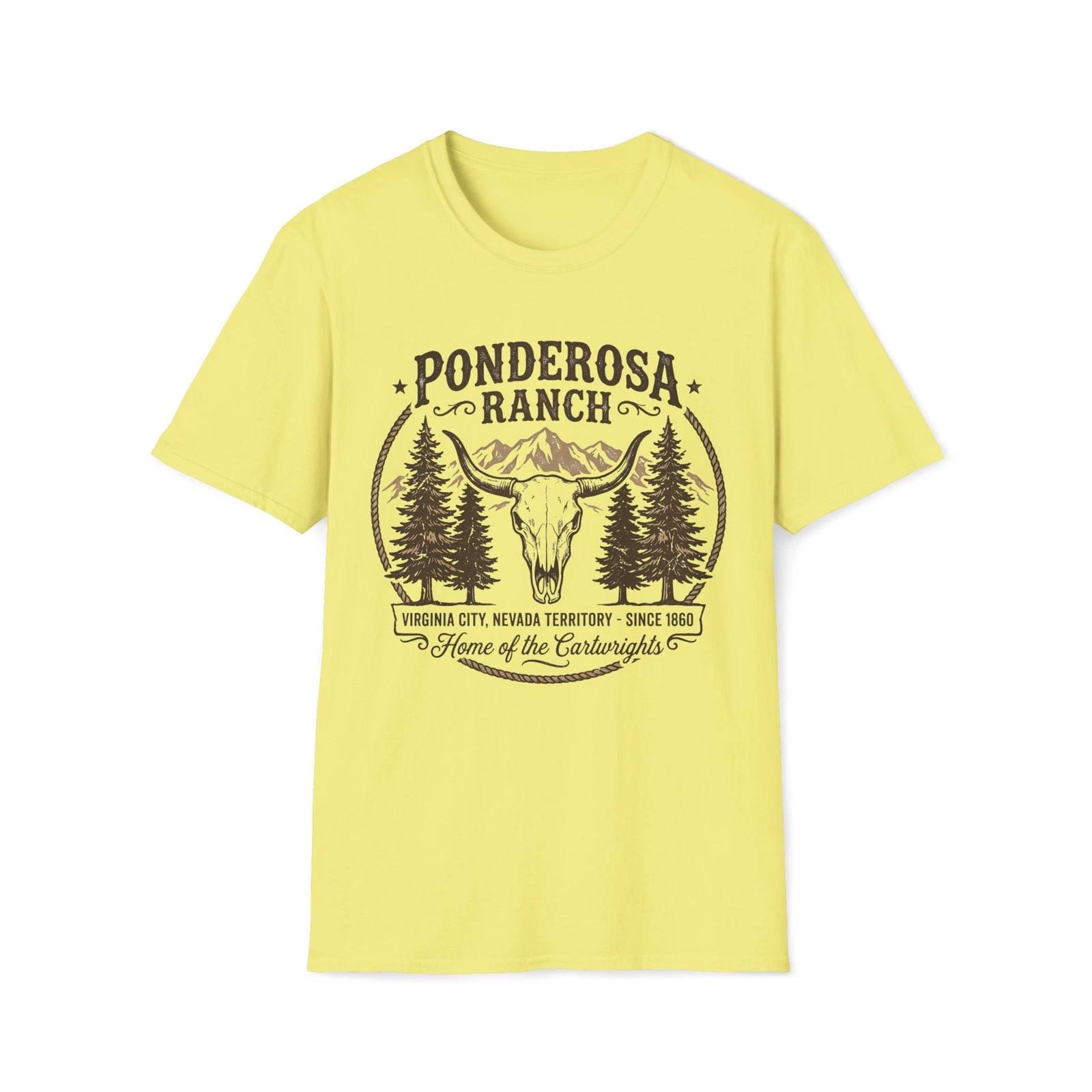 

Ponderosa Ranch T-Shirt | Bonanza Unisex Softstyle Tee 2XL