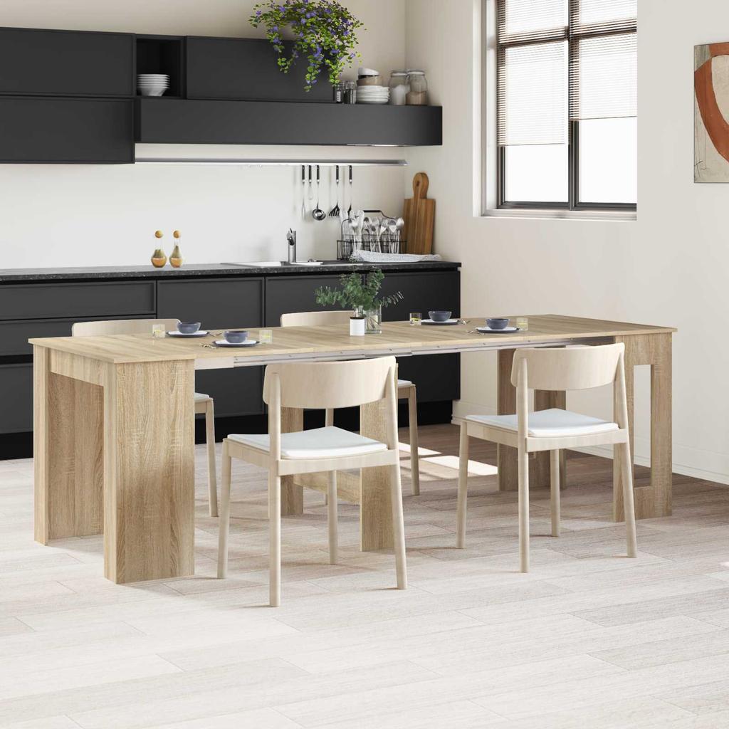 Dining Table 240 x 85 x 75 cm Particleboard Sonoma Oak