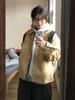 Women's Retro-Style Short Loose Workwear Jacket with Spandex - Unisex Design for Spring